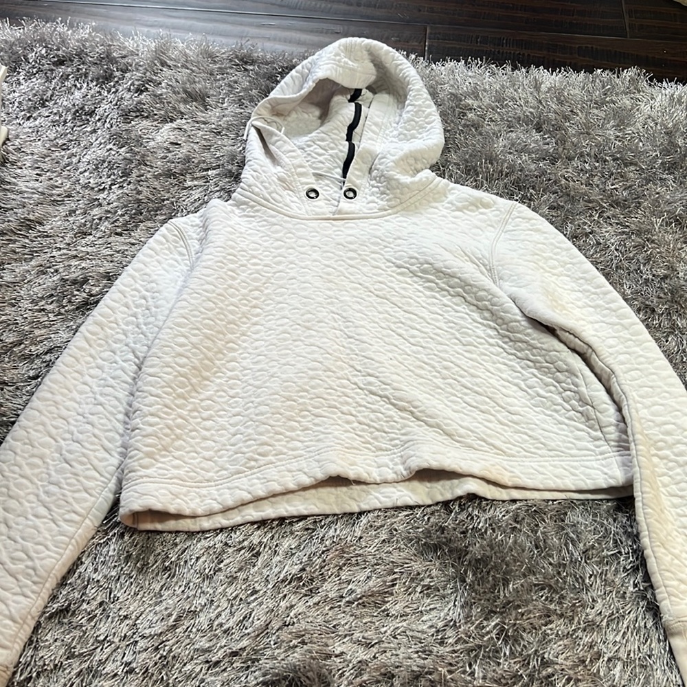 Aeropostale Cropped Textured Hoodie
